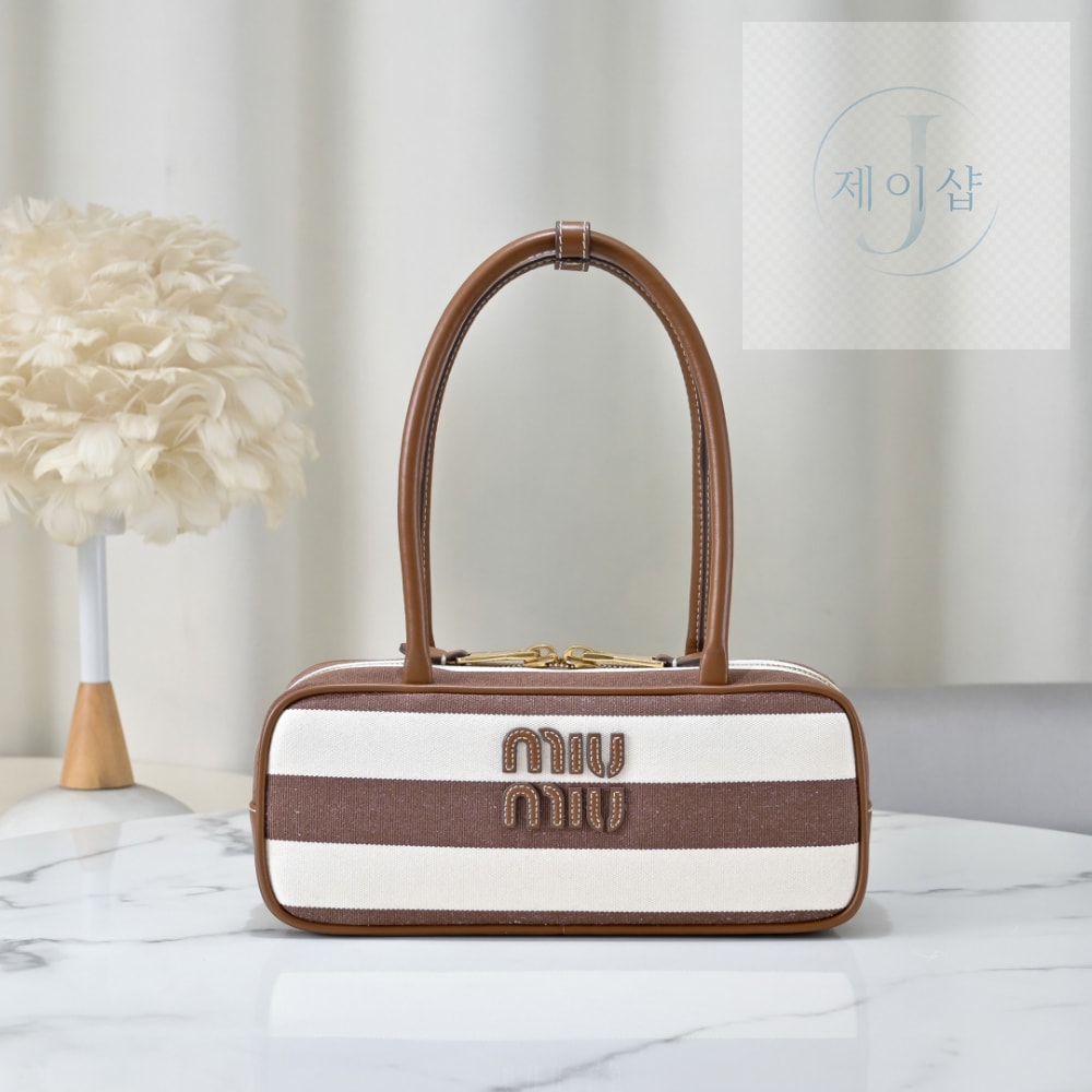 Miu Miu Beau Canvas And Leather