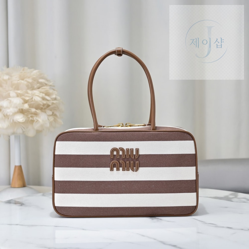 Miu Miu Beau Canvas And Leather
