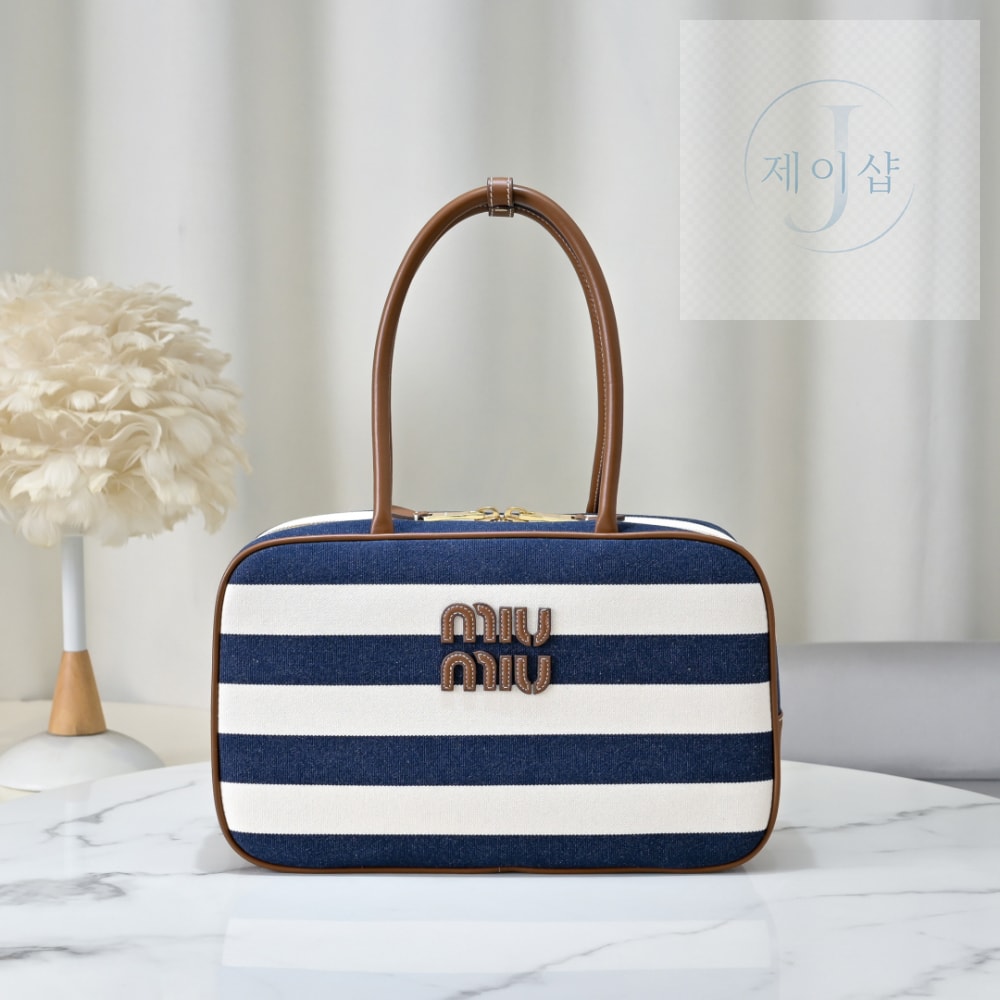 Miu Miu Beau Canvas And Leather