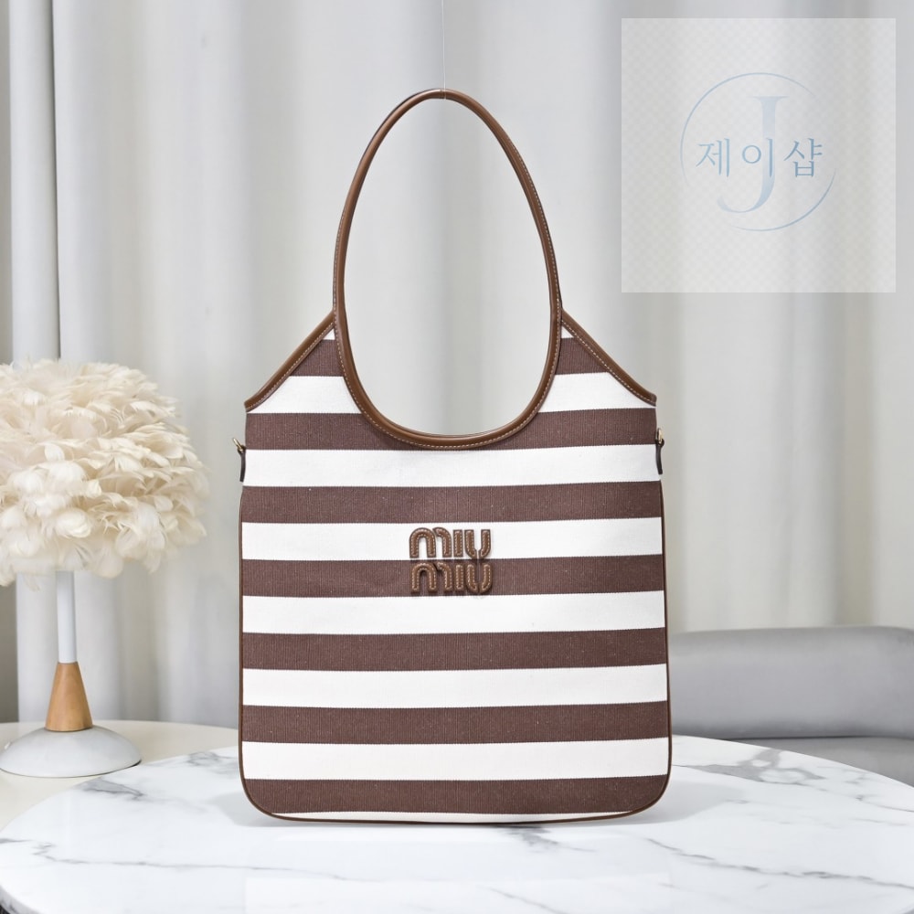 Miu Miu Ivy Canvas Leather