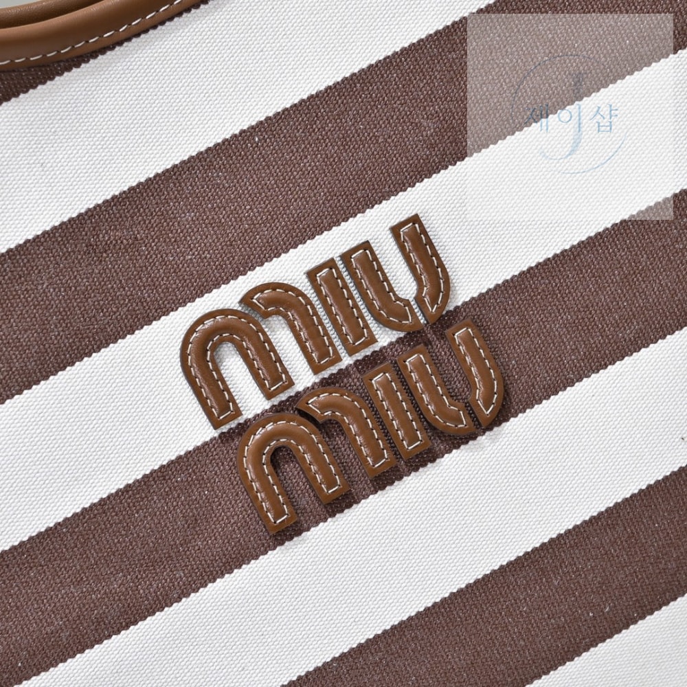Miu Miu Ivy Canvas Leather - 상세 이미지