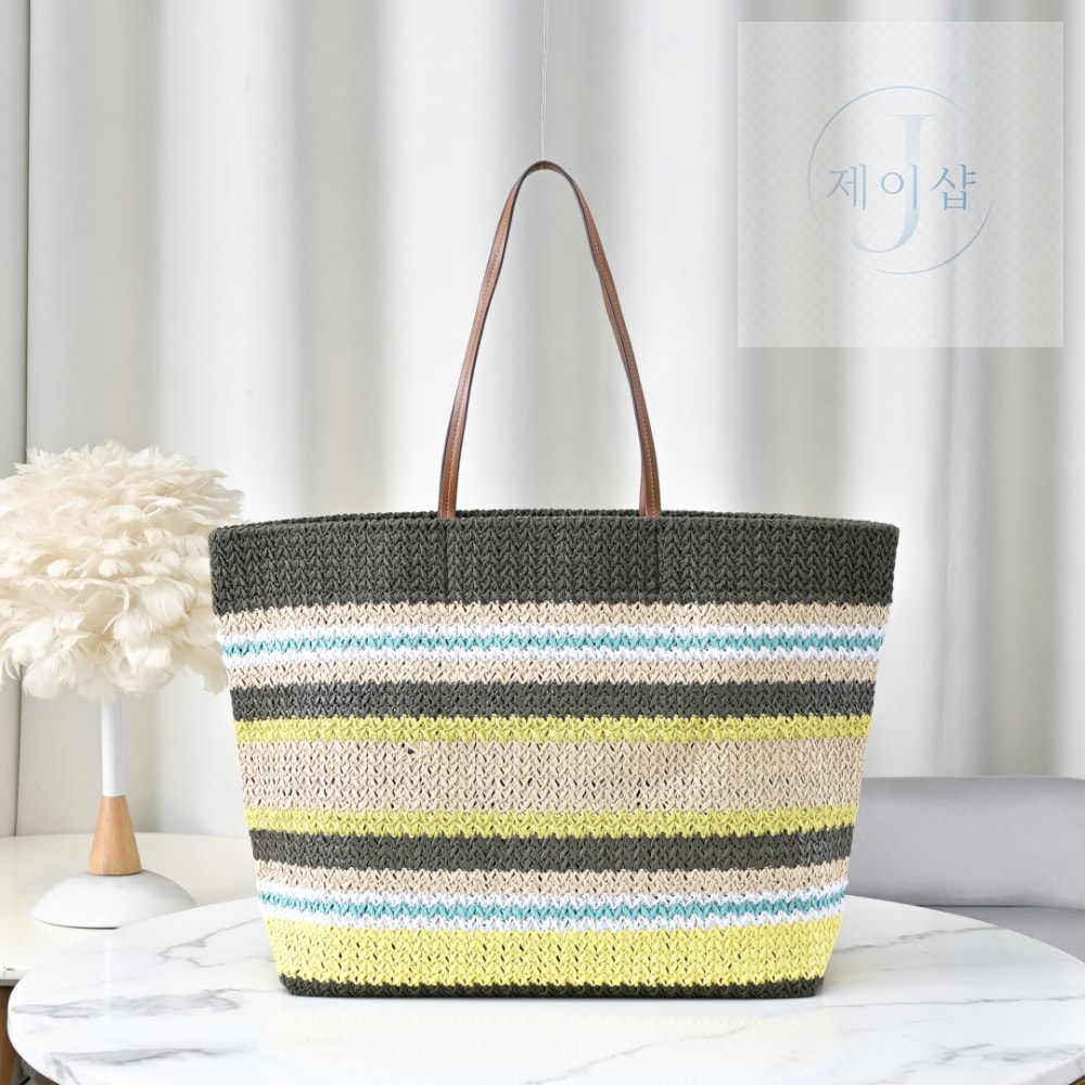 Miu Miu Raffia Woven Tote - 상세 이미지