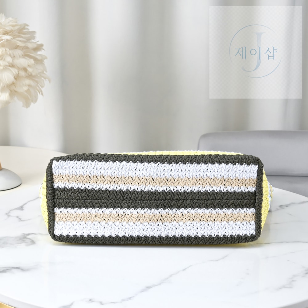 Miu Miu Raffia Woven Tote - 상세 이미지