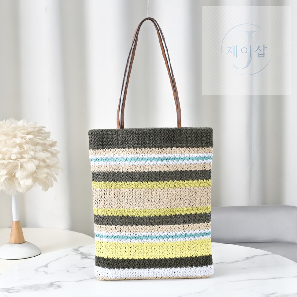 Miu Miu Raffia Woven Tote - 상세 이미지