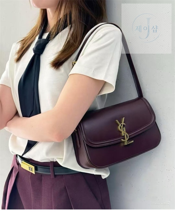 생로랑 박스 솔페리노 레더 숄더백 스몰/라지 2번 이미지