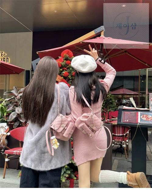 샤넬 24P 듀마 백팩 핑크 4번 이미지