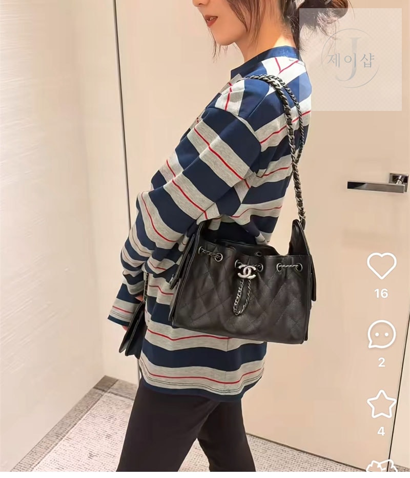 샤넬 26C 25백 미니 블랙 실버메탈 - 상세 이미지