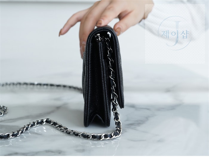 샤넬 클래식 WOC 블랙/은장 HAAS 가죽 8번 이미지