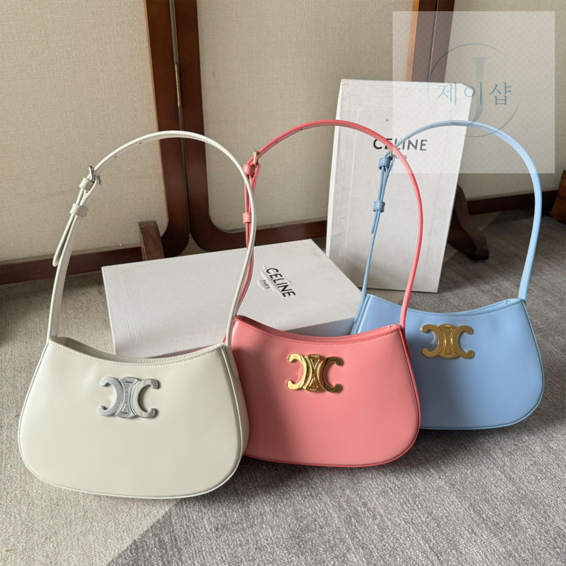 셀린느 샤이니 카프스킨 미디엄 틸리 백 22*13.5*4CM “4COLOR”