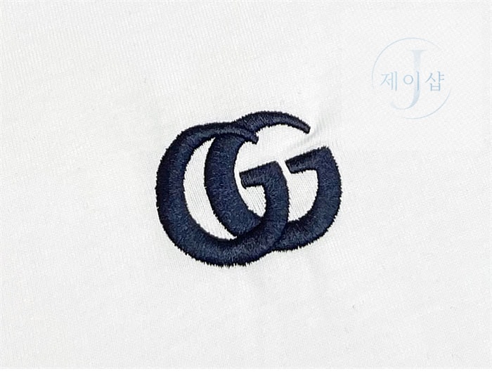 구찌 GG 자수 코튼 저지 반팔 티셔츠（레어） - 상세 이미지