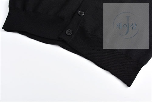 구찌 로고 자수 V넥 클래식 가디건 (세븐) - 상세 이미지