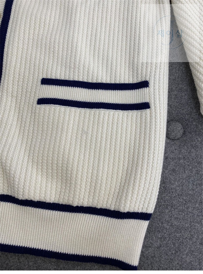 구찌 리브드 울 블렌드 인터로킹G 로고 가디건 (TJ공장) - 상세 이미지