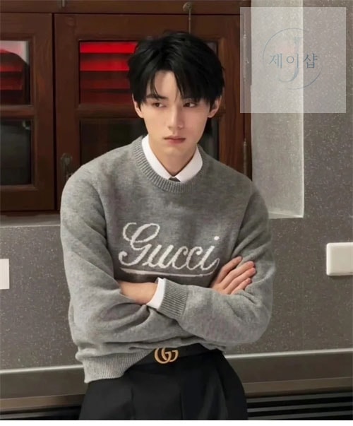 구찌 인타르시아 로고 울 스웨터 (세븐) - 상세 이미지