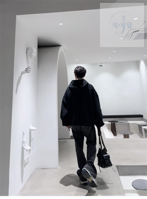 알렉산더왕 오버사이즈 로고 후드 집업 2컬러 (레어) - 상세 이미지