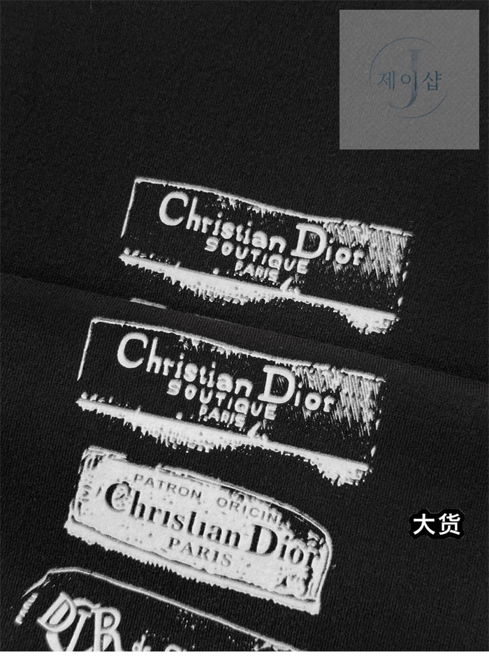 디올 Archives Labels 반팔 티셔츠 - 상세 이미지