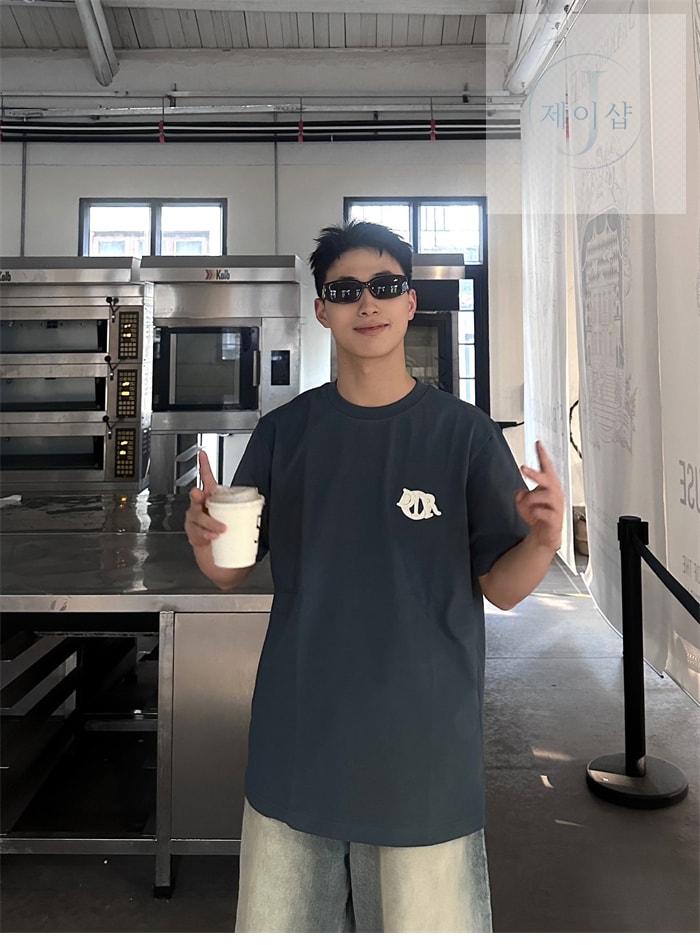 디올 Charm 코튼 반팔 티셔츠 (세븐) - 상세 이미지