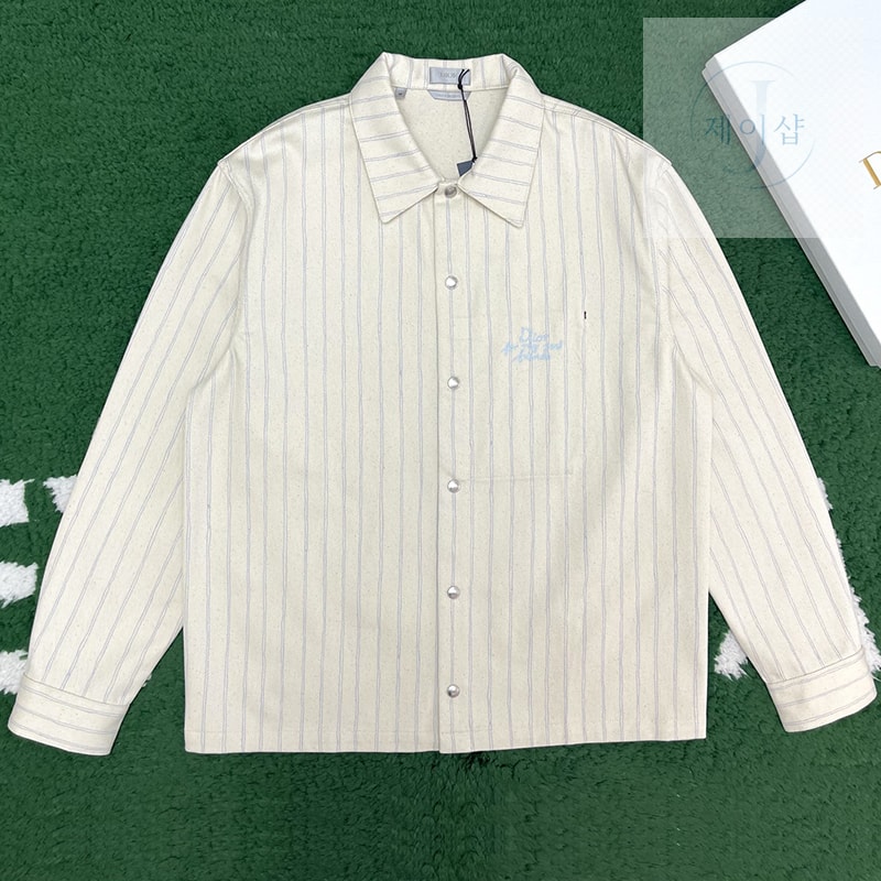 디올 x 힐튼 넬 오버셔츠 블루종 데님 자켓