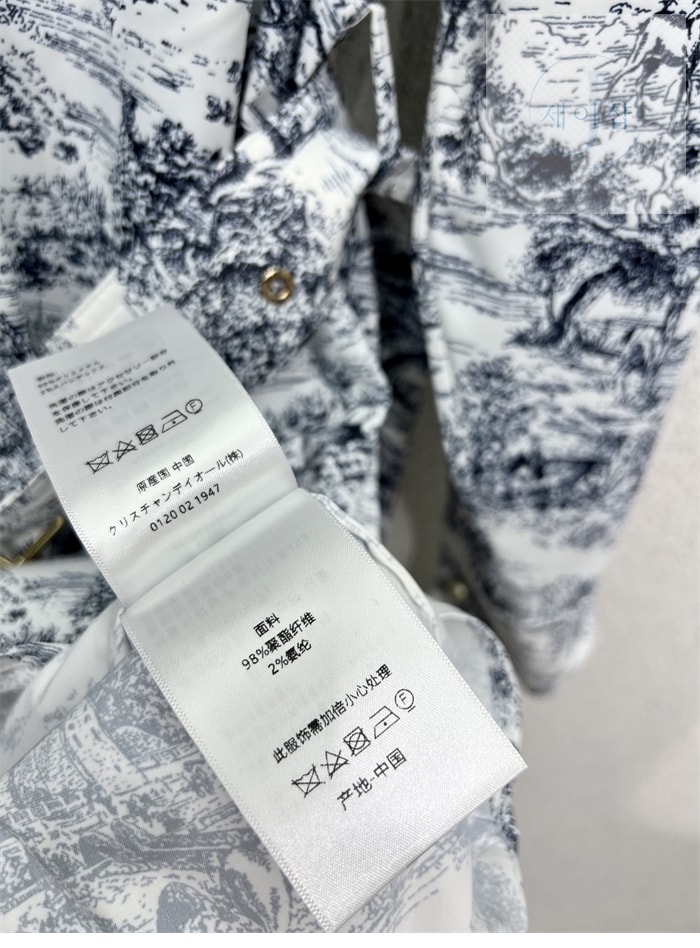 디올 롱 블라우스 - 상세 이미지