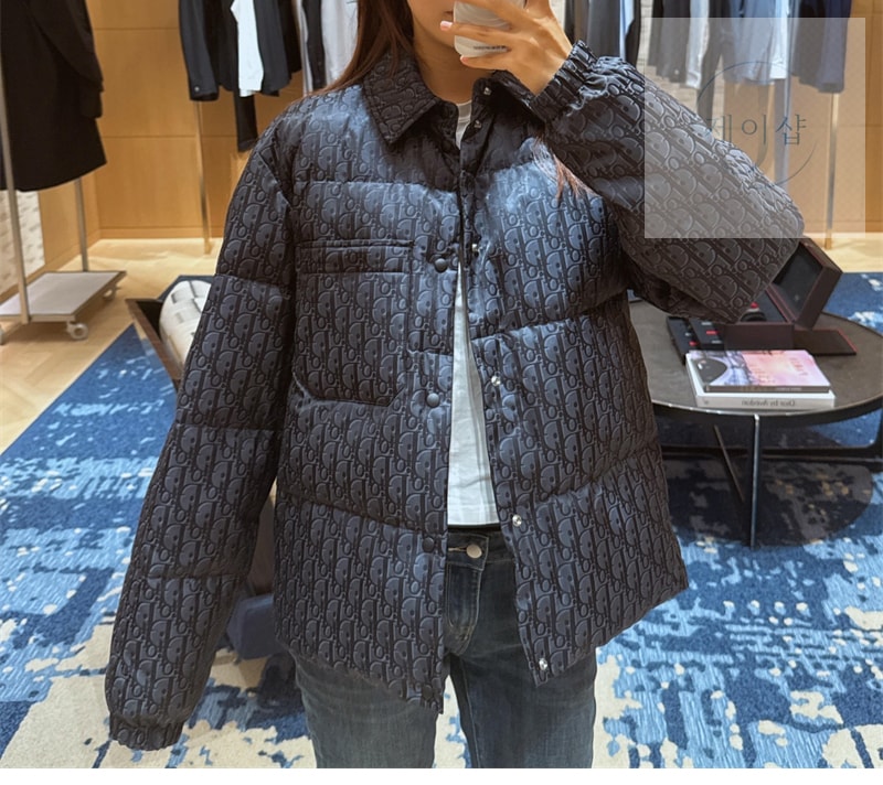 디올 오블리크 다운 자켓（레어）
