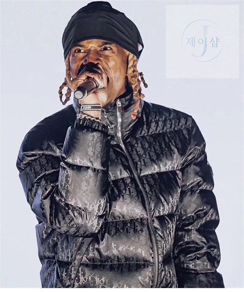 디올 오블리크 테크니컬 자카드 패딩 다운 자켓（세븐） - 상세 이미지