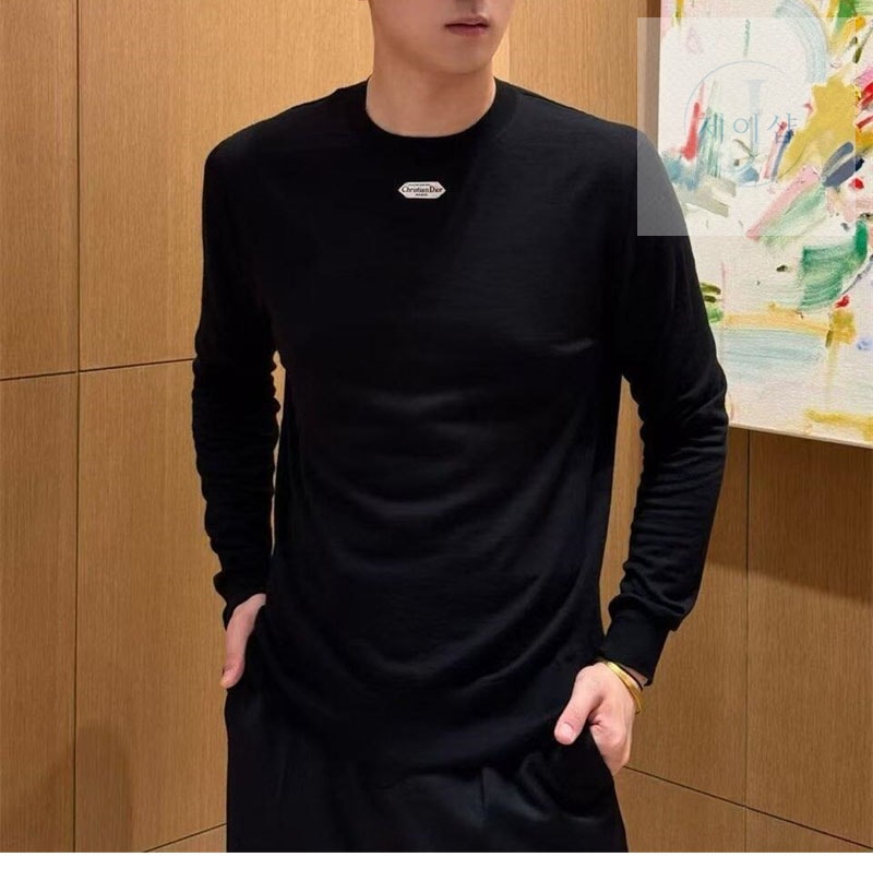 디올 파리스 라벨 울 저지 스웨터（세븐） - 상세 이미지