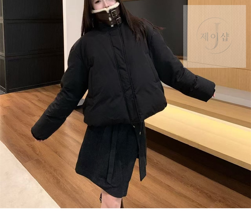 로에베 콘솔 클로저드 파이핑 테크니컬 코튼 블렌드 플리스 자켓 - 상세 이미지