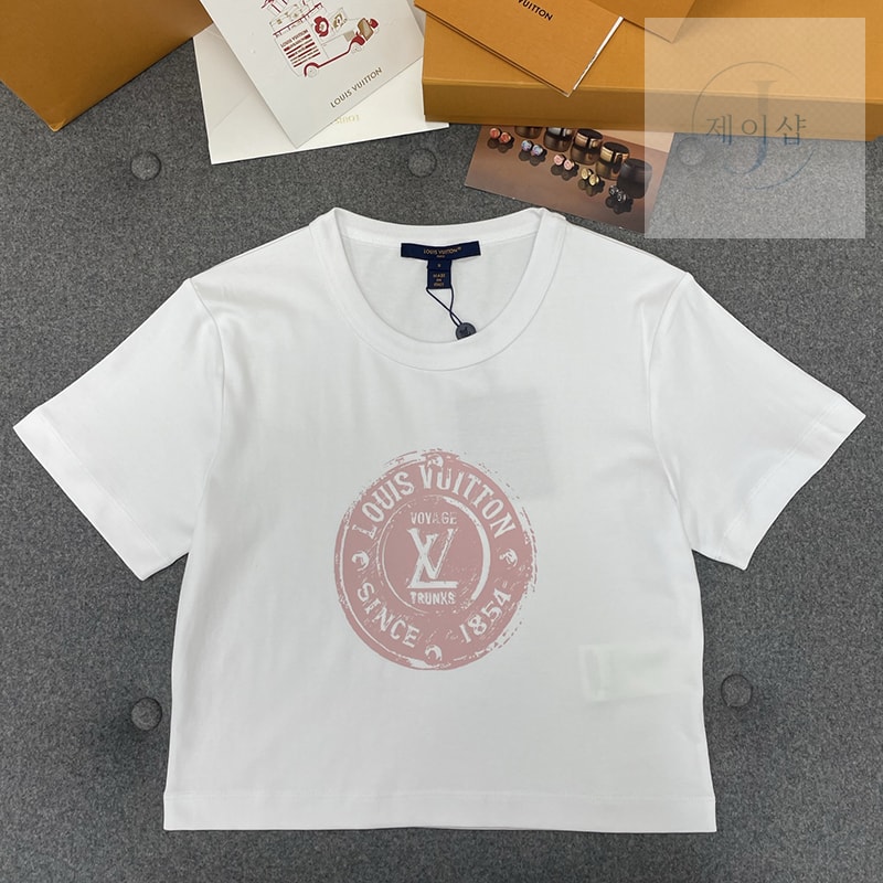루이비통 LV 스템프 크롭 탑
