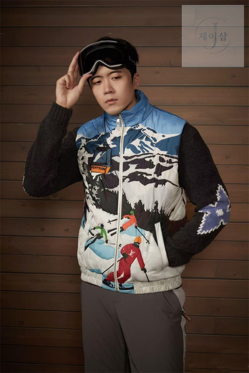 루이비통 SKI 슬리브리스 퀼티드 베스트（세븐） - 상세 이미지