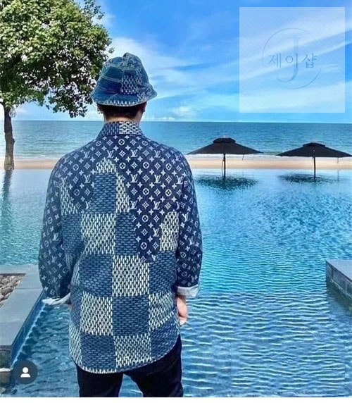 루이비통 x 니고 MNGM 자이언트 모노그램 셔츠 - 상세 이미지