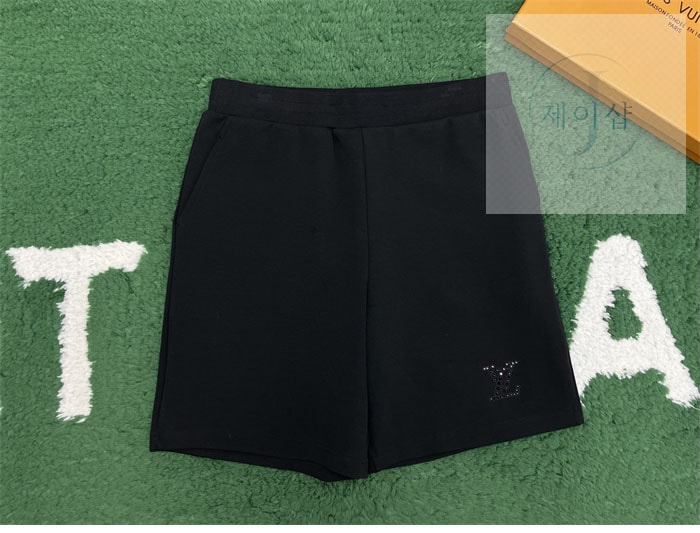 루이비통 라인스톤 LV 엠벨리시드 저지 숏 팬츠 (레어) - 상세 이미지
