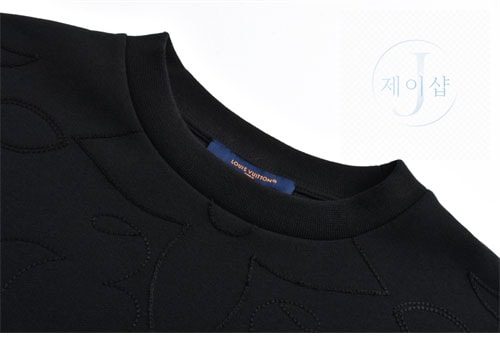 루이비통 엠브로이더드 LV 아라베스크 크루넥 맨투맨 - 상세 이미지