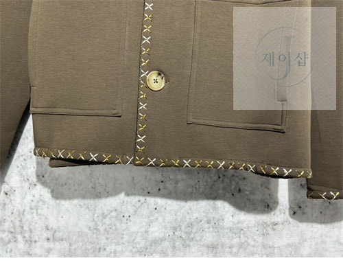 루이비통 엠브로이더드 코튼 워크웨어 자켓 - 상세 이미지