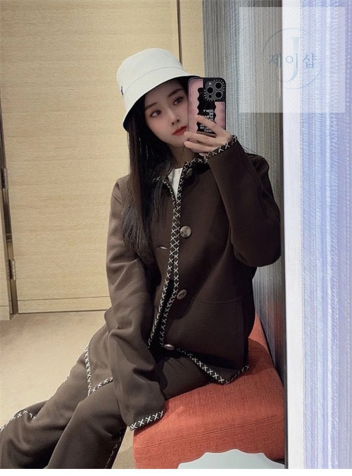 루이비통 엠브로이더드 코튼 워크웨어 자켓 - 상세 이미지