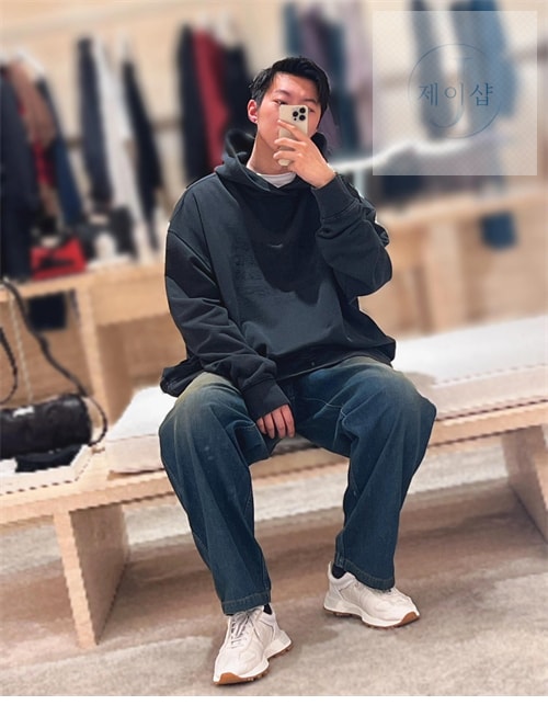 메종마르지엘라 MM6 넘버스 로고 후디（레어） - 상세 이미지