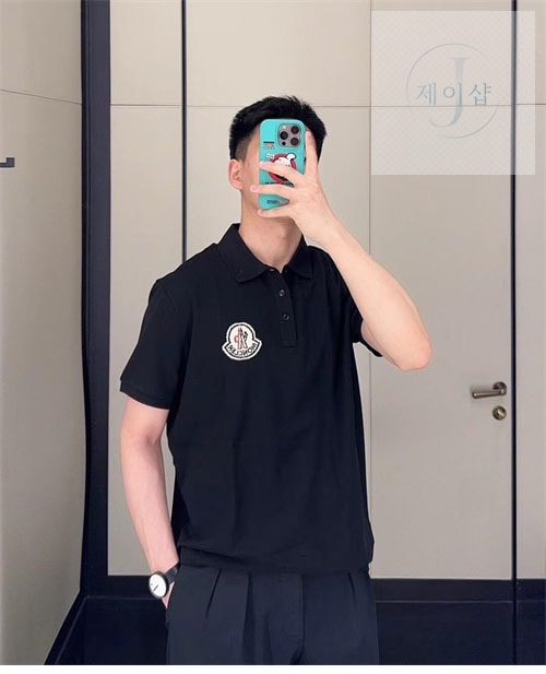 몽클레어 로고 와펜 패치 pk 반팔（세븐） - 상세 이미지