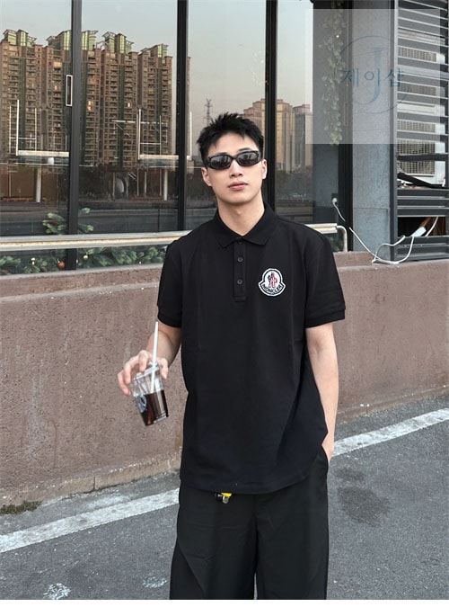 몽클레어 로고 와펜 패치 pk 반팔（세븐） - 상세 이미지