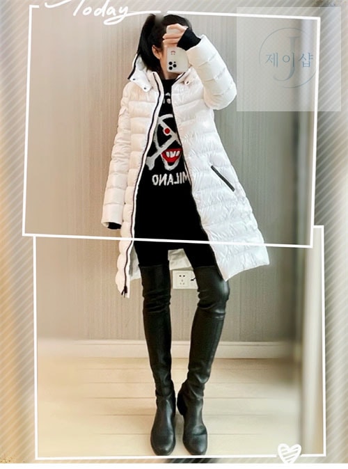 몽클레어 모카 Moka 다운 롱 패딩 자켓 - 상세 이미지