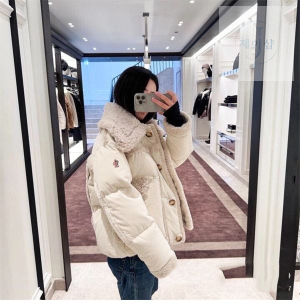 몽클레어 칼레우 Caleu 그레노블 코듀로이 숏 다운 자켓 - 상세 이미지