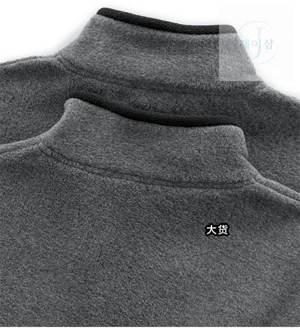 미우미우 24FW 플리스 집업 자켓 그레이 - 상세 이미지