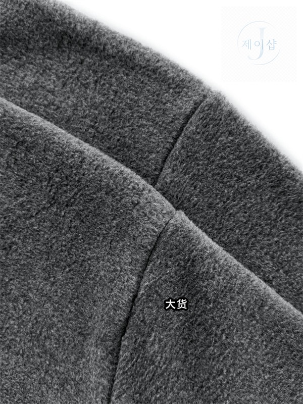 미우미우 24FW 플리스 집업 자켓 그레이 - 상세 이미지