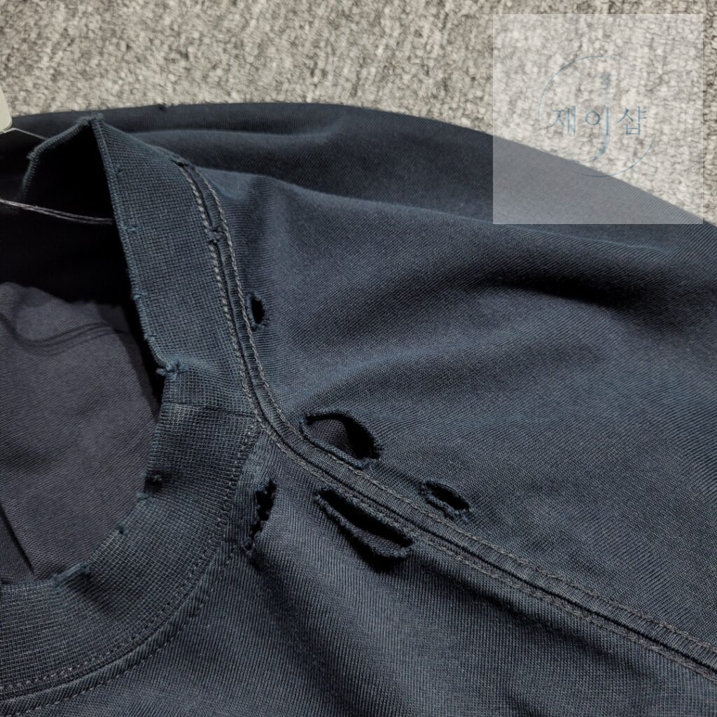 발렌시아가 22SS MAISON 로고 반팔 티셔츠 블랙 - 상세 이미지