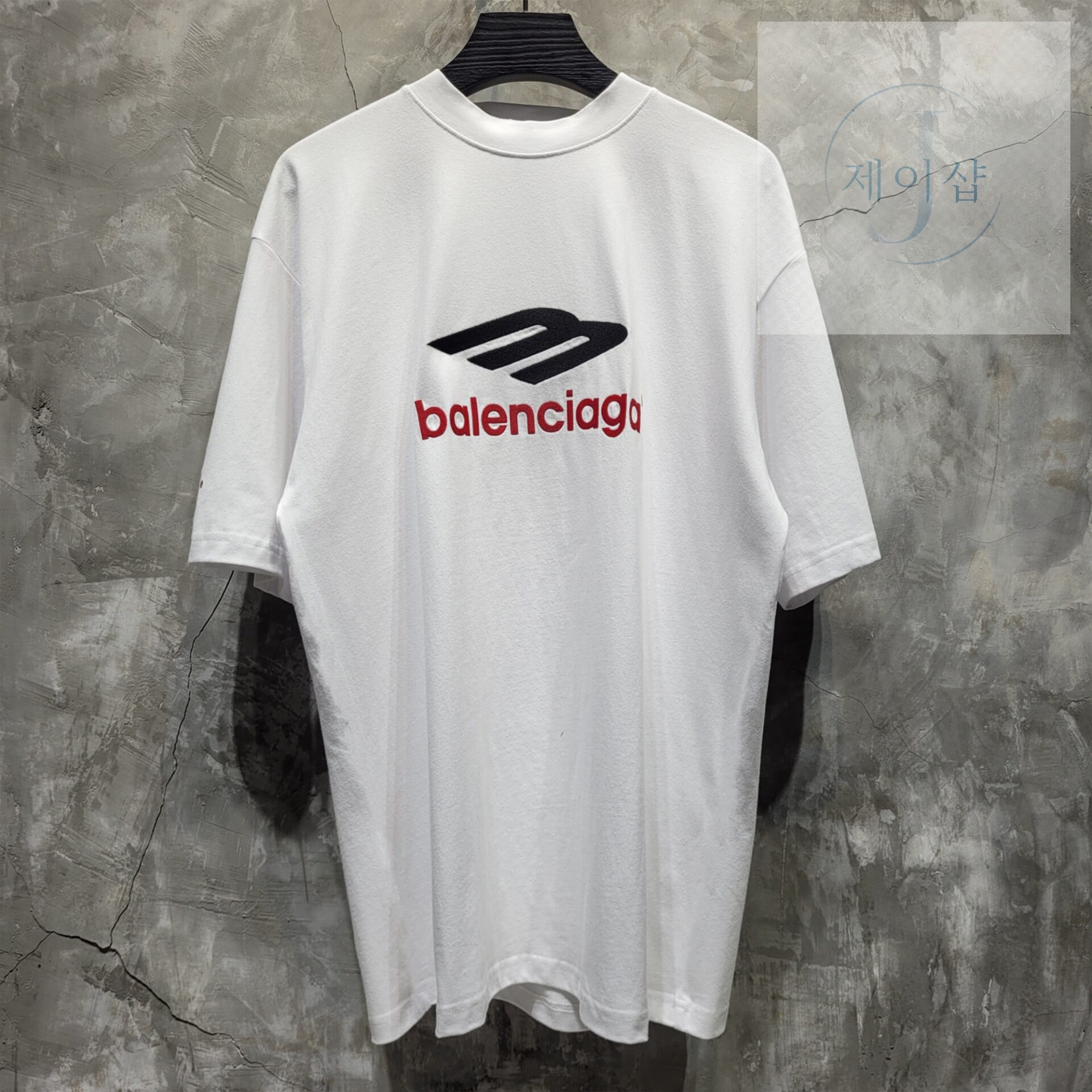 발렌시아가 24SS 3B SPORTS ICON 반팔 화이트