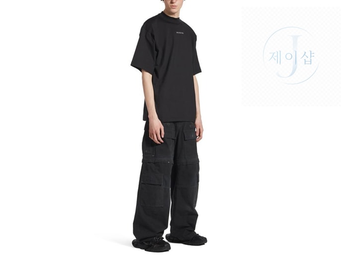 발렌시아가 25SS 스트라스 반팔 티셔츠 - 상세 이미지