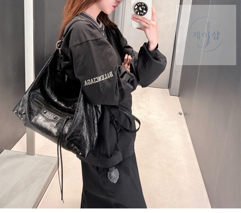 발렌시아가 3B 풋볼 배기 스웨트팬츠 - 상세 이미지
