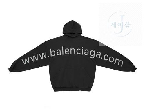 발렌시아가 BAL.COM 후드 - 상세 이미지