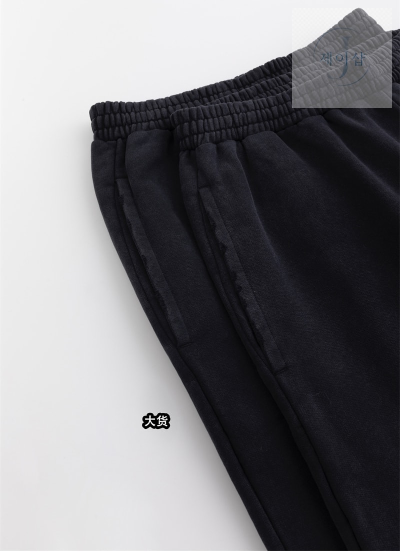 발렌시아가 트랜스페어런트 테이프 배기 팬츠