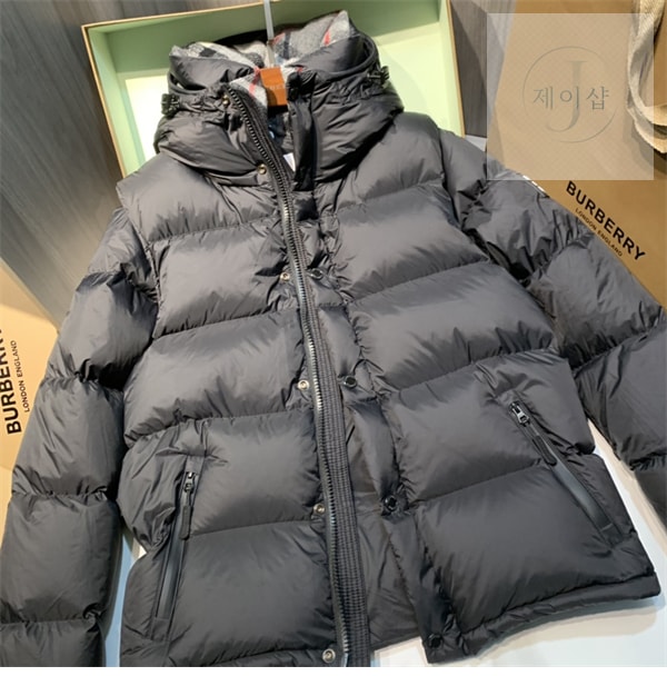 버버리 록웰 디태처블 후드 푸퍼 패딩 자켓 - 상세 이미지