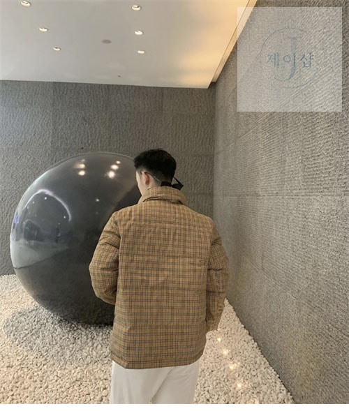 버버리 빈티지 체크 양면 패딩 다운 자켓（세븐） - 상세 이미지
