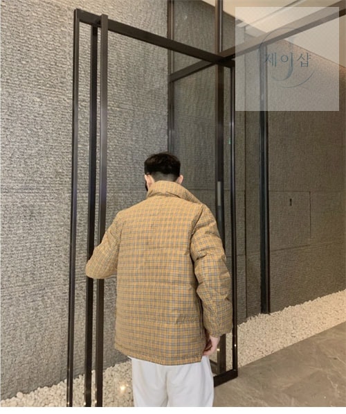 버버리 빈티지 체크 양면 패딩 다운 자켓（세븐） - 상세 이미지