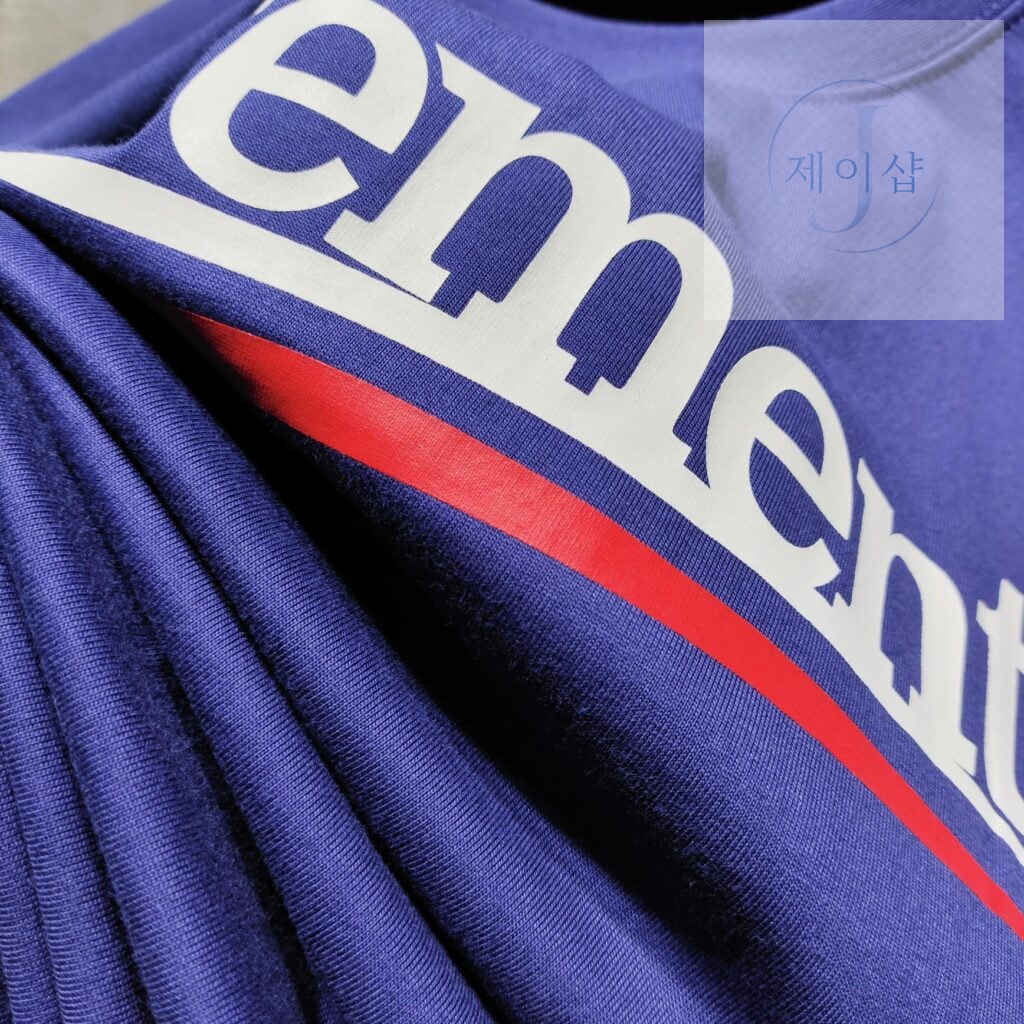 베트멍 24SS CAMPAIGN 로고 반팔 티셔츠 블루 - 상세 이미지